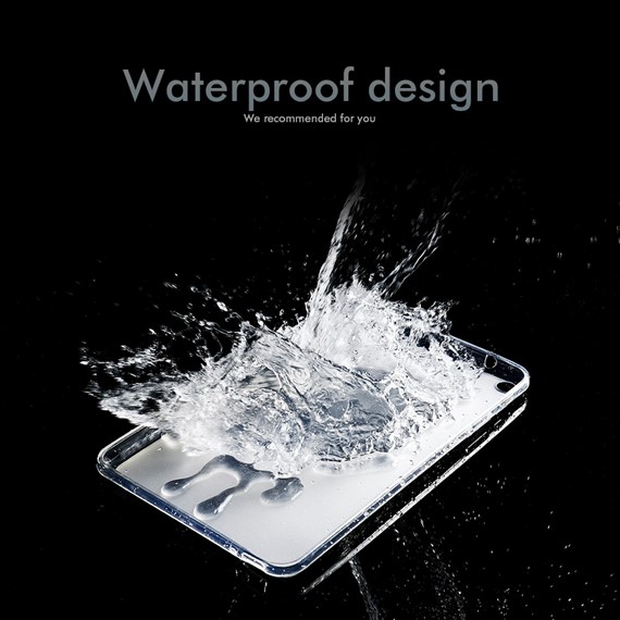 CaseUp Huawei MatePad 11 2023 Kılıf İnce Şeffaf Silikon Beyaz 3